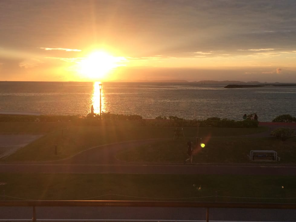 圧巻のサンセット 